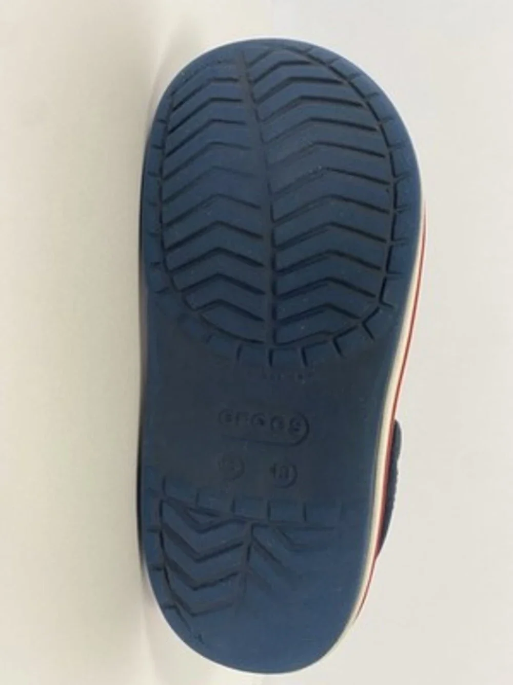 Crocs Unisex Navy Clog Sandals size C13 W/Charms.
